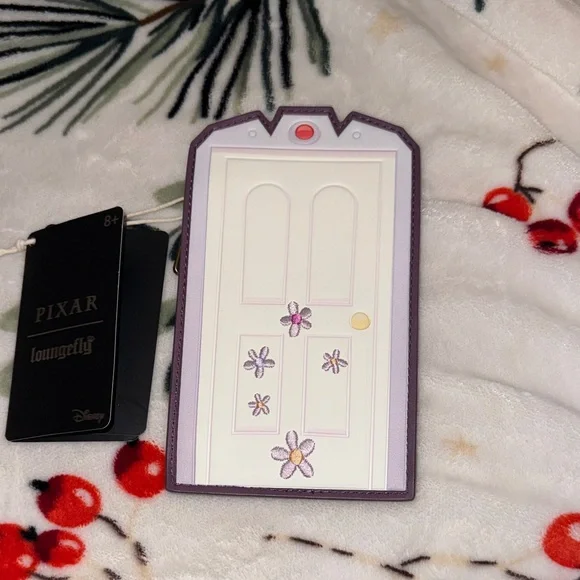 Loungefly Pixar Purple and Gray Card Holder - Picture 2 of 2